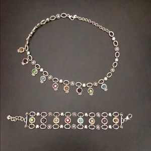 Brighton Multi-colored Choker and Bracelet Set